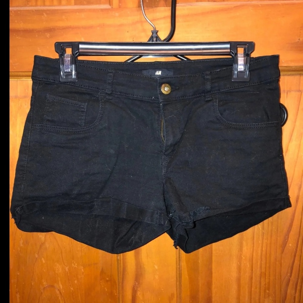 Black Jean shorts